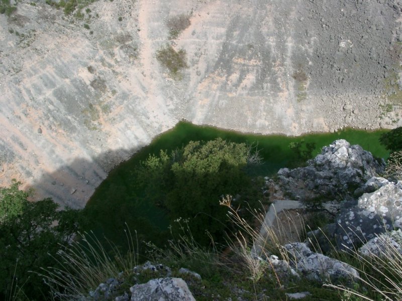 Der Blaue See (Modro jezero) bei Imotski (2002)