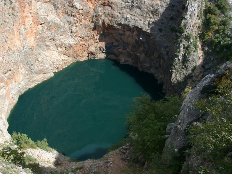 Der Rote See (Crveno jezero) bei Imotski (2002)