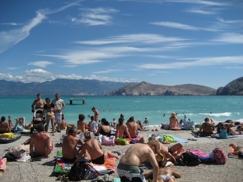 Krk: Baška, Strand (2010)