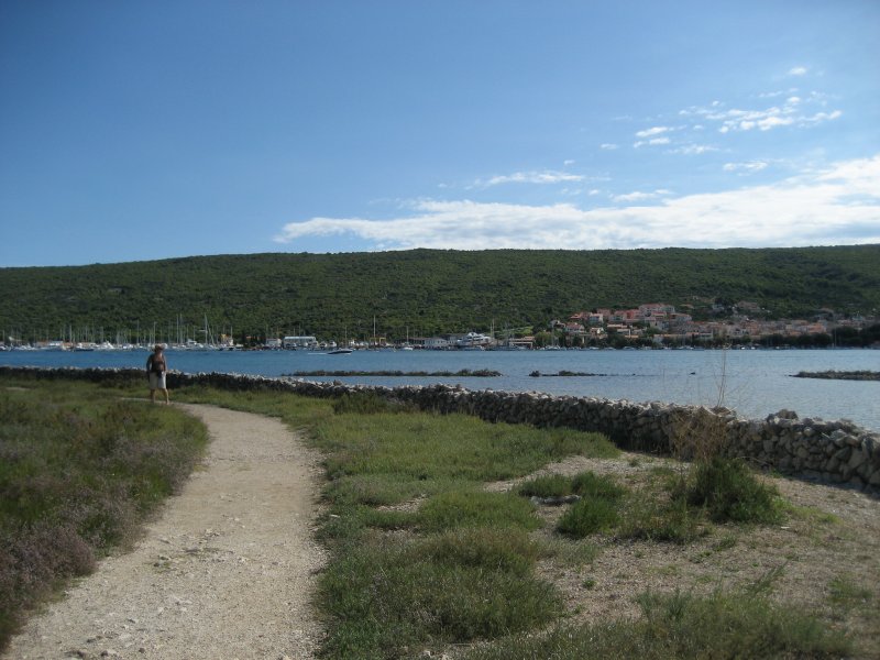 Krk: Blick von der Insel Košljun auf Punat (2010)