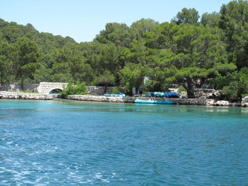 Mljet: Kleine Brücke am Kanal zwischen den Seen (2013)