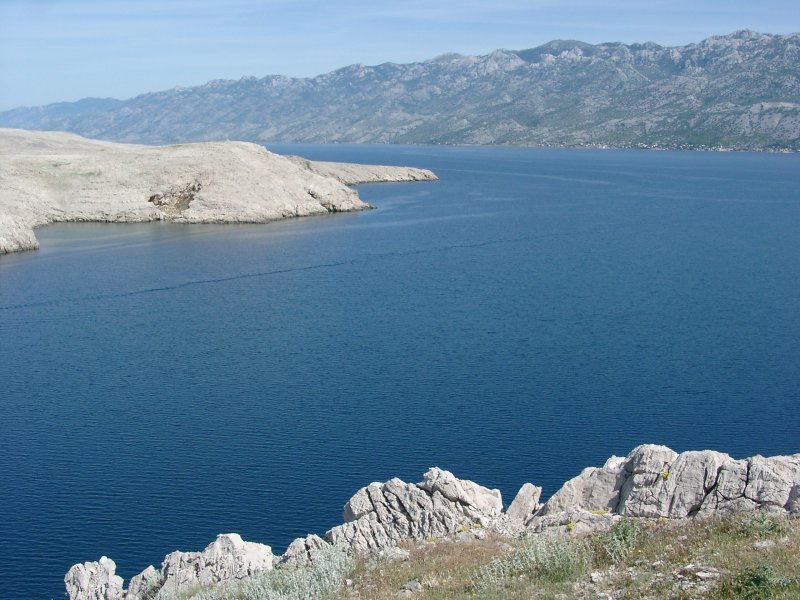 Insel Pag: Blick zum Festland von der Brücke (2006)