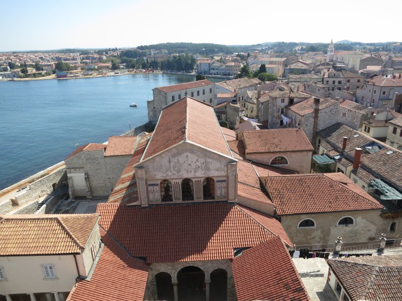 Poreč: Blick vom Turm der Euphrasius-Basilika (2012)