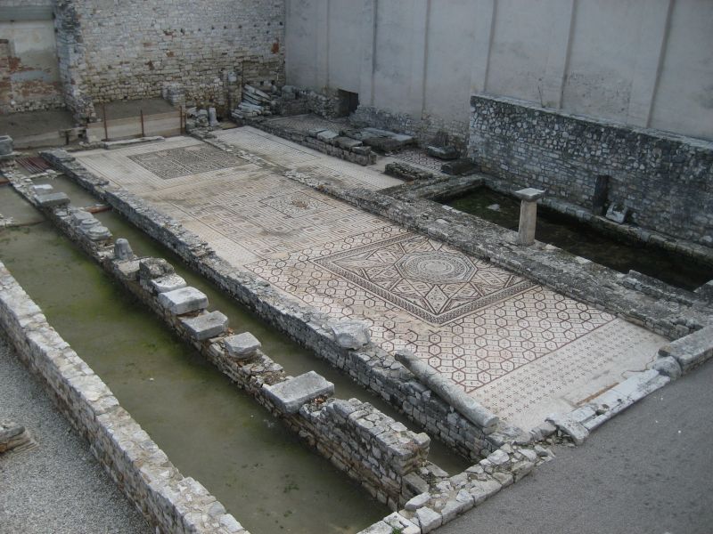 Poreč: Euphrasius-Basilika - Bodenmosaiken (2009)