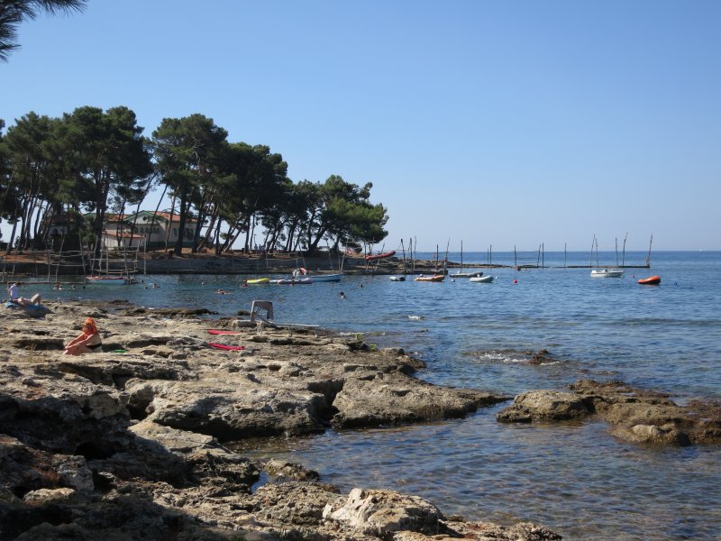 Savudrija: Strand beim Kamp Lanterna (2012)