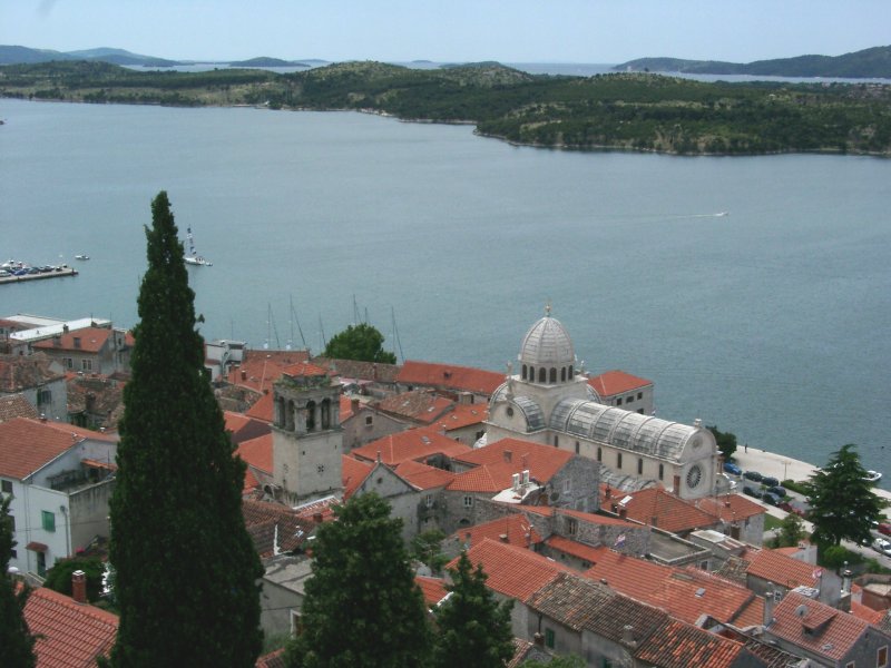 Šibenik: Blick auf Altstadt und Bucht (2006)