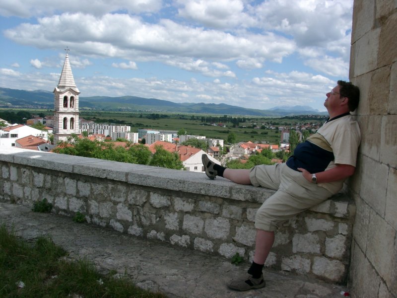 Sinj: Blick vom Uhrturm in die Sinjsko Polje (2006)