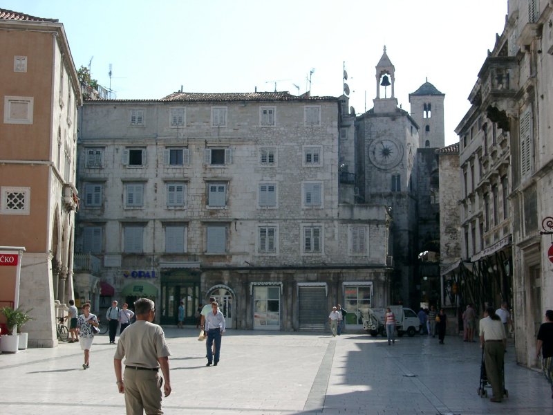Split: Uhrturm am Narodni Trg (2002)