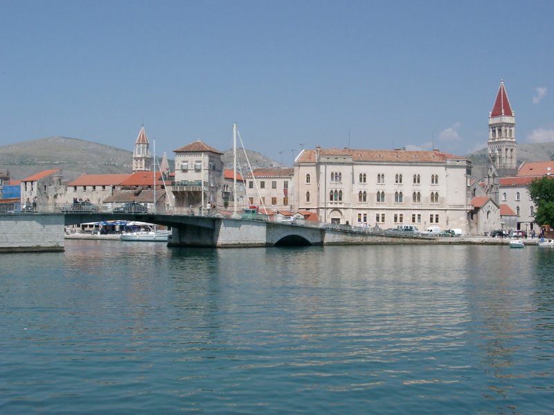 Trogir: Blick zur Altstadt vom Čiovo (2003)